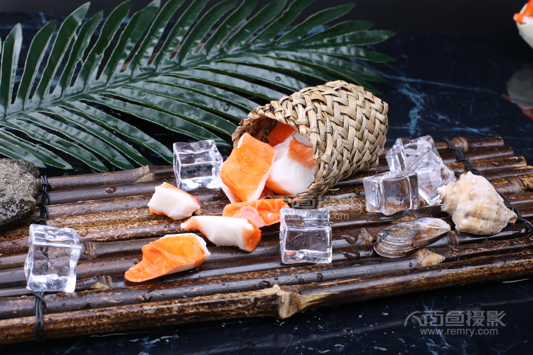 烟台蟹肉斜切摄影,烟台海鲜摄影,烟台海产品摄影